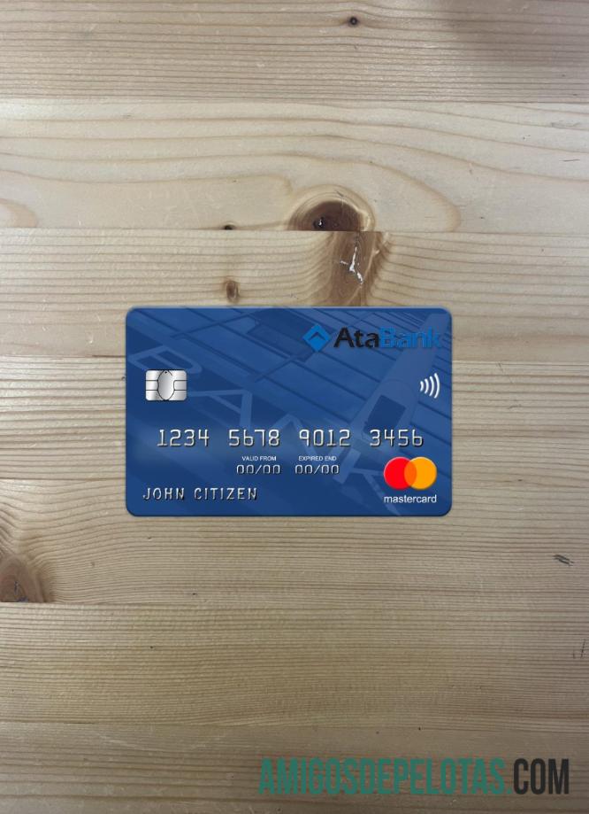 Azerbaijão ATA Bank Mastercard Photolook Frente baixar para verificação